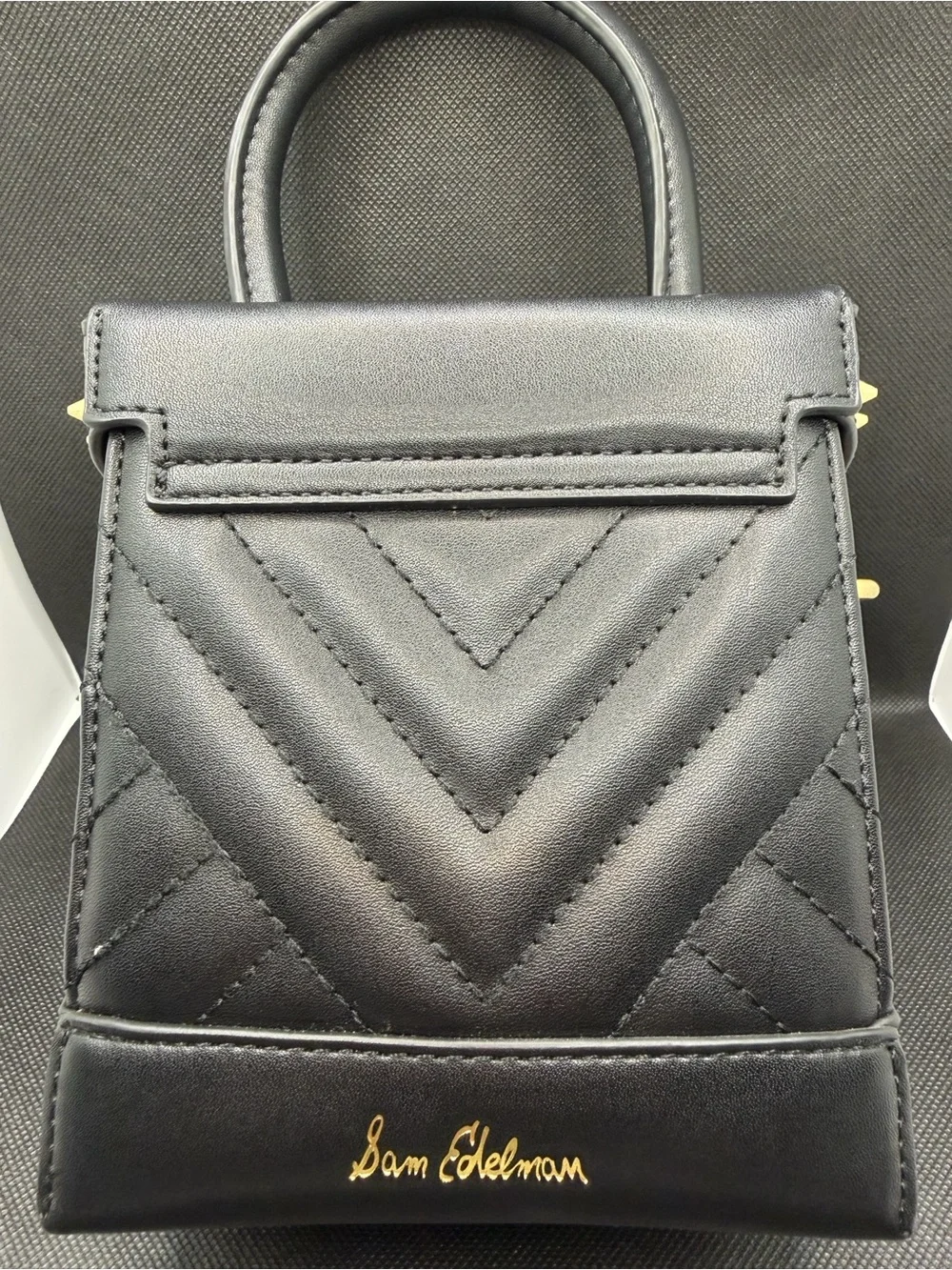 Sam Edelman Charlie Quilted Box Crossbody Purse